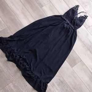 Navy Blue Laced Dress